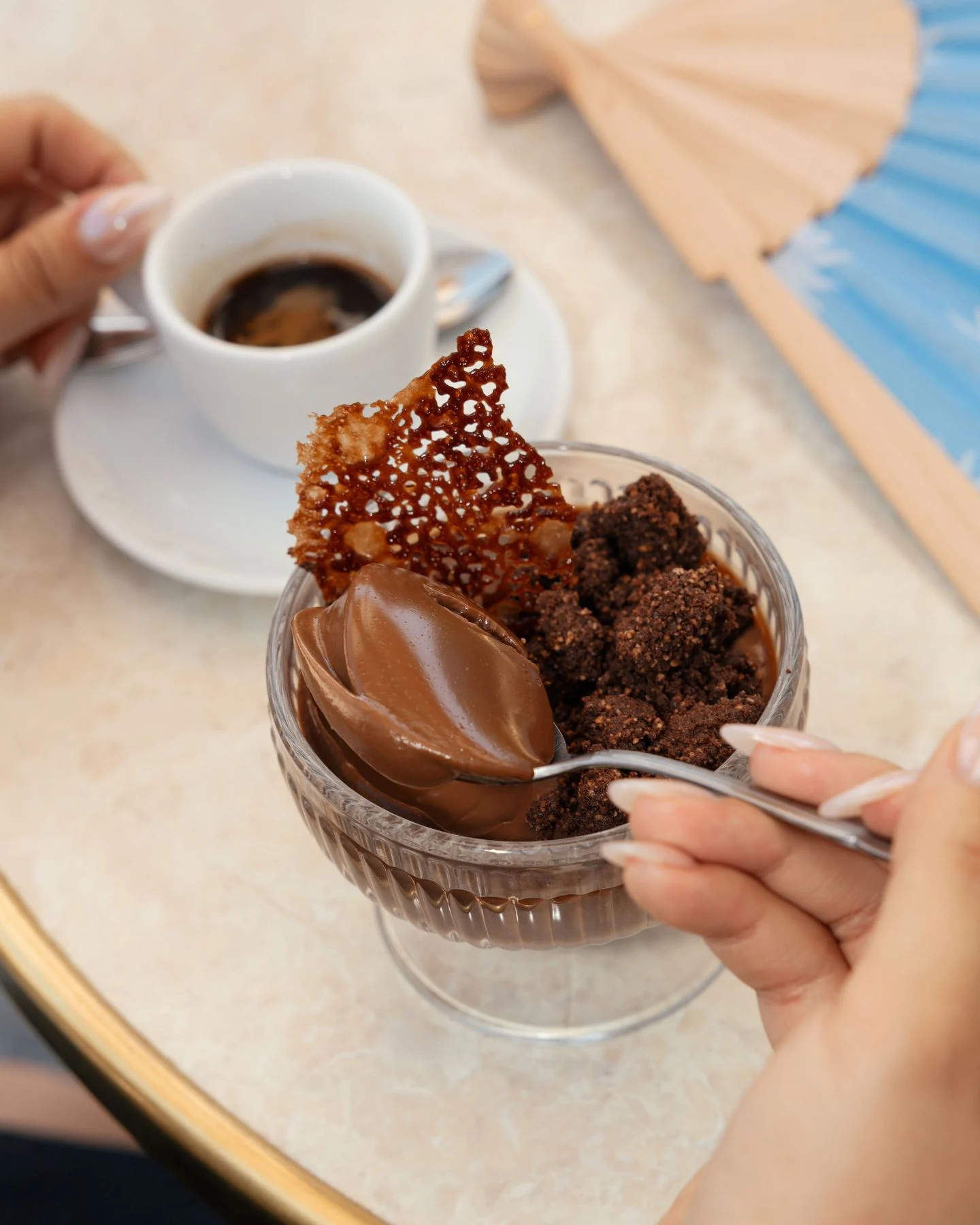 Crème au chocolat et café chez Rosalie